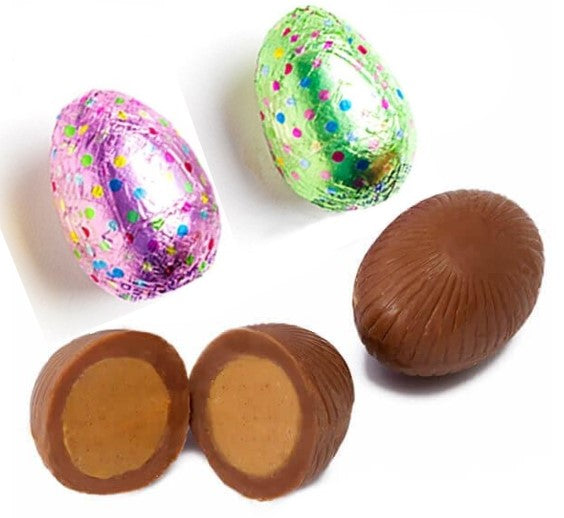 Peanut Butter Filled Foil Eggs