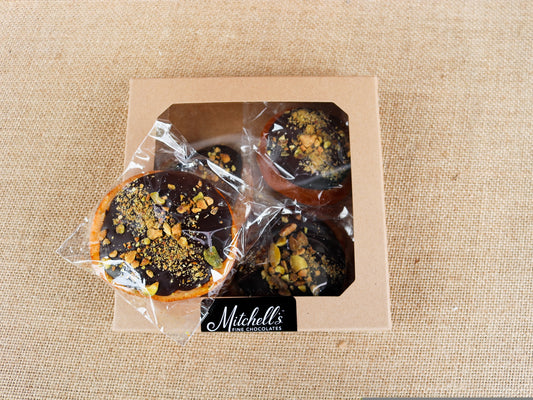 Dark Chocolate & Pistachio Topped Orange Slices