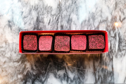 Raspberry Champagne Truffles