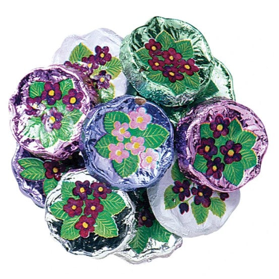 Milk Chocolate Foiled Flowers